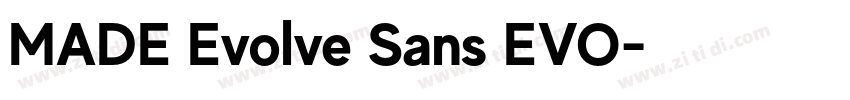 MADE Evolve Sans EVO字体转换 MADE Evolve Sans EVO字体转换